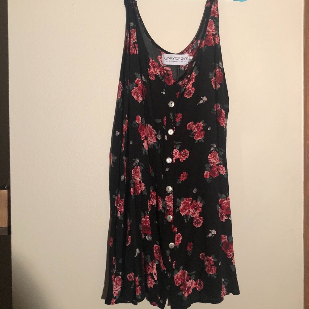 Gypsy warrior button up mini dress